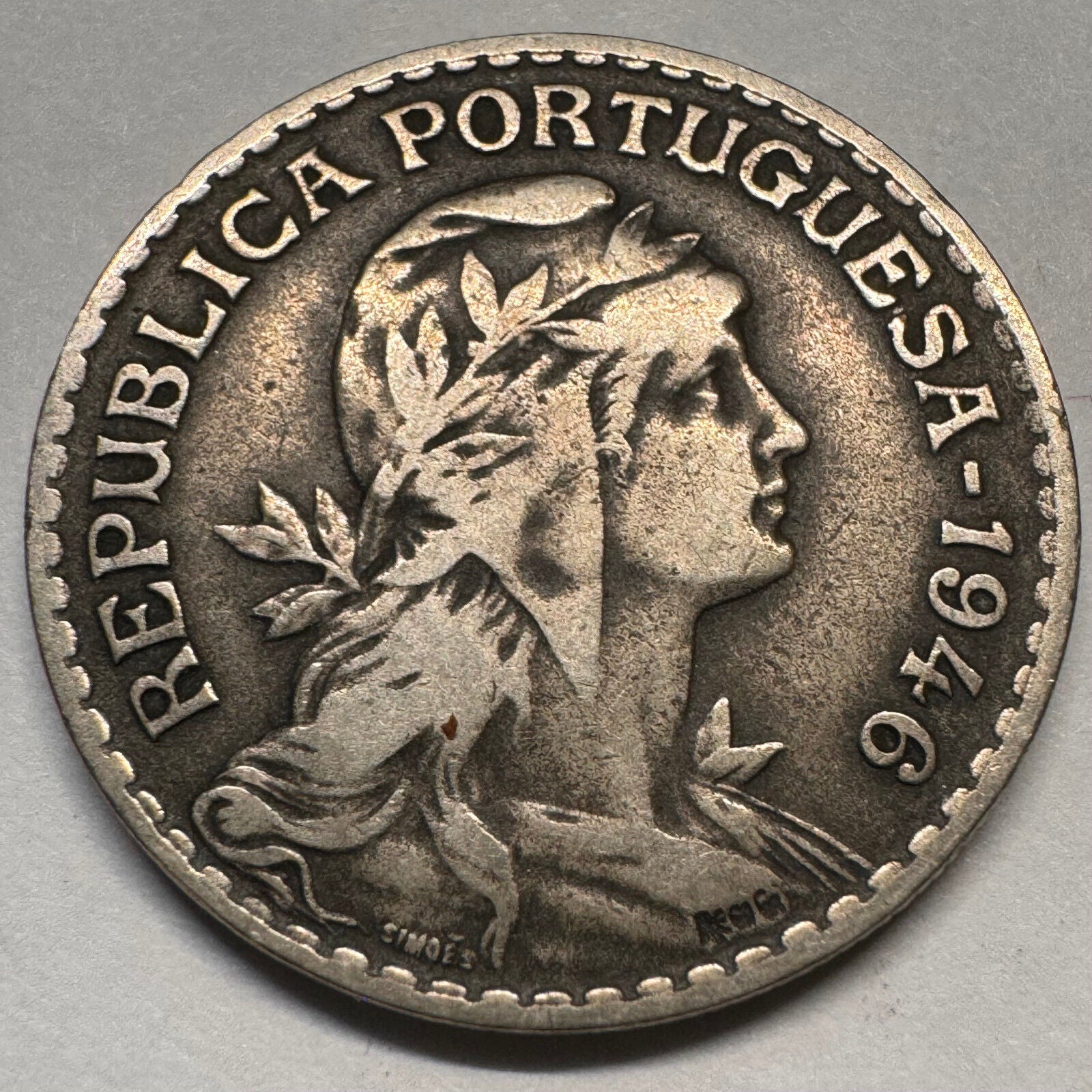 1949 Portugal 1 Escudo - Beautiful Coin - #A-060
