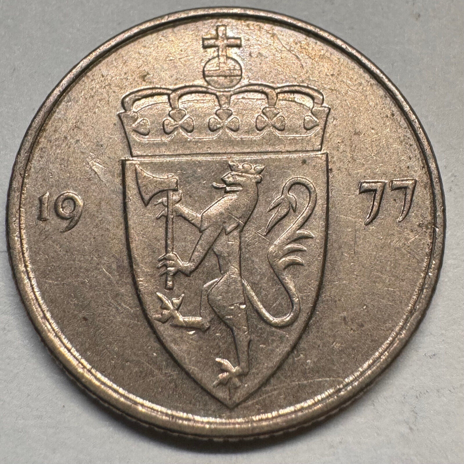 1977 Norway 50 Ore - Beautiful Coin - #A-059