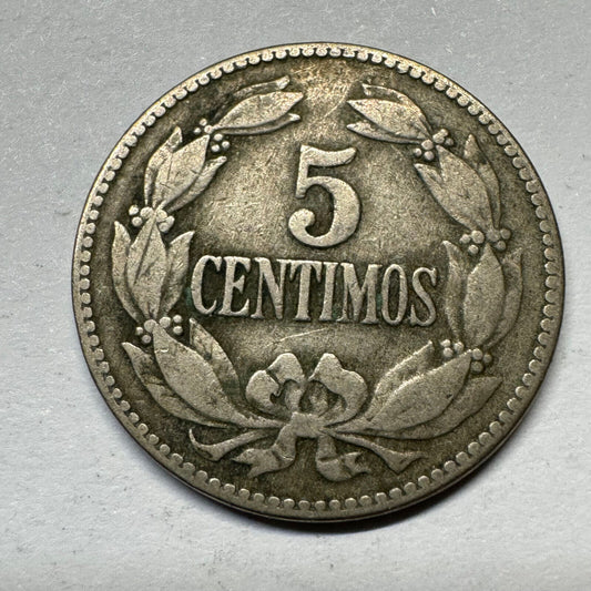 1945 Venezuela 5 Centimos - Beautiful Coin - #A-011