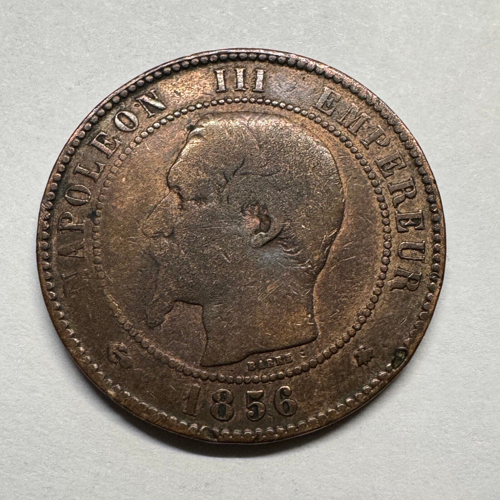 1856 France 10 Centimes - Beautiful Coin - #B-020