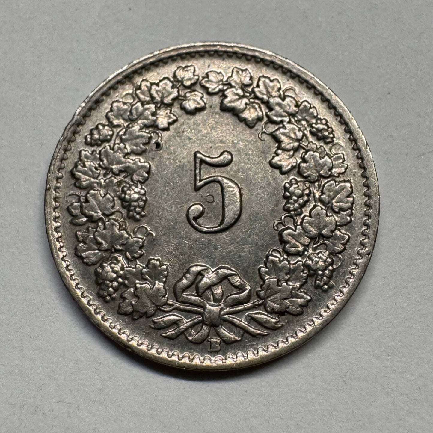 1954 Switzerland 5 Rappen - Beautiful Coin - #B-060
