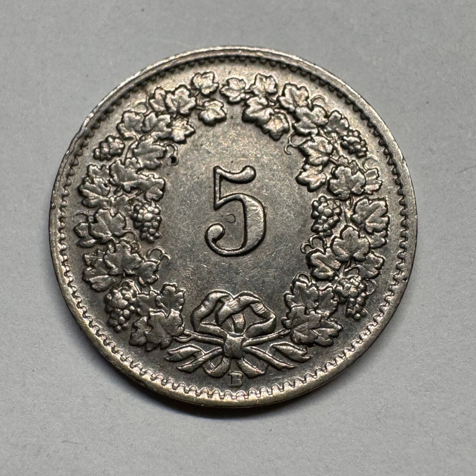 1954 Switzerland 5 Rappen - Beautiful Coin - #B-060