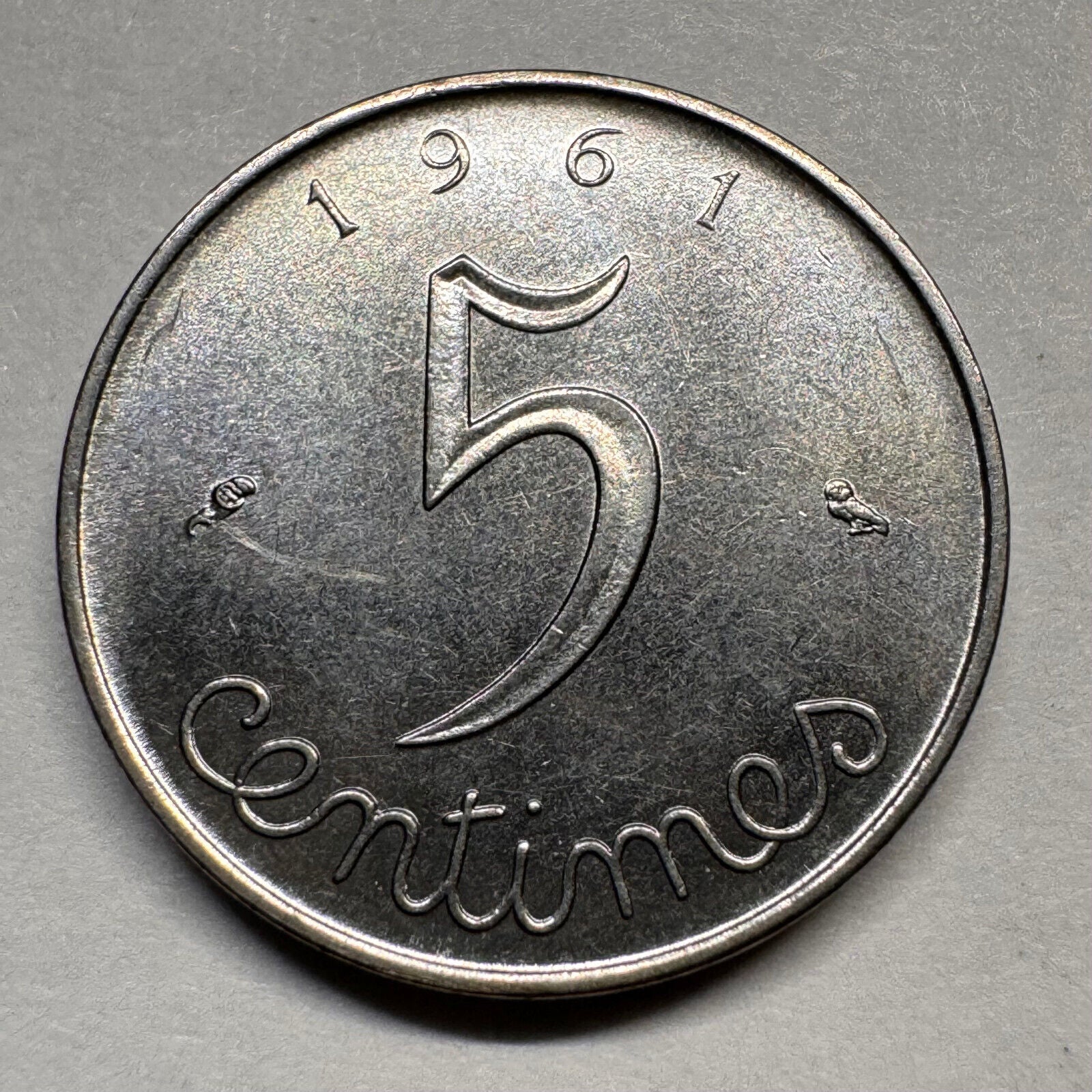 1961 France 5 Centimes - Beautiful Coin - #A-019