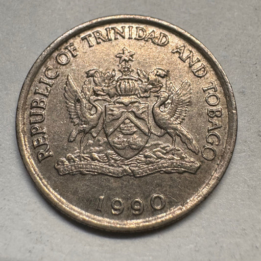 1990 Trinidad 10 Cents - Beautiful Coin - #A-059