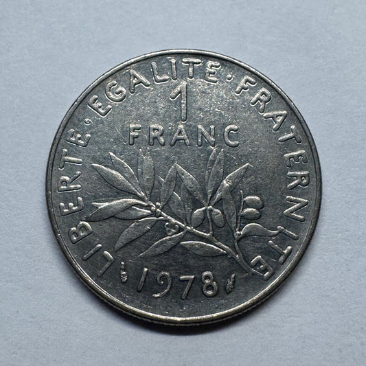 1978 France 1 Franc - Beautiful Coin - #B-012