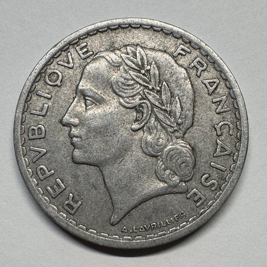 1949 France 5 Francs - Beautiful Coin - #B-039