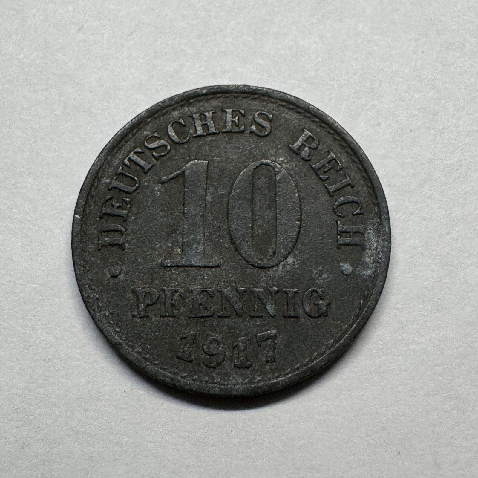 1917 Germany 10 Pfennig - Beautiful Coin - #B-023