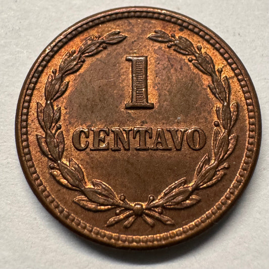 1956 El Salvador 1 Centavo - Beautiful Coin - #A-055