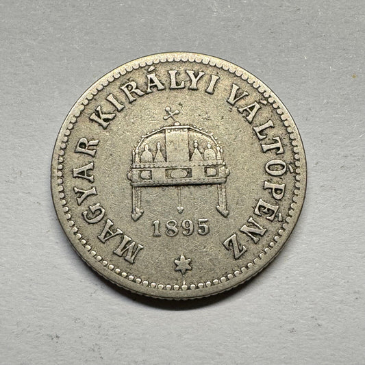 1895 Hungary 10 Filler - Beautiful Coin - #A-003