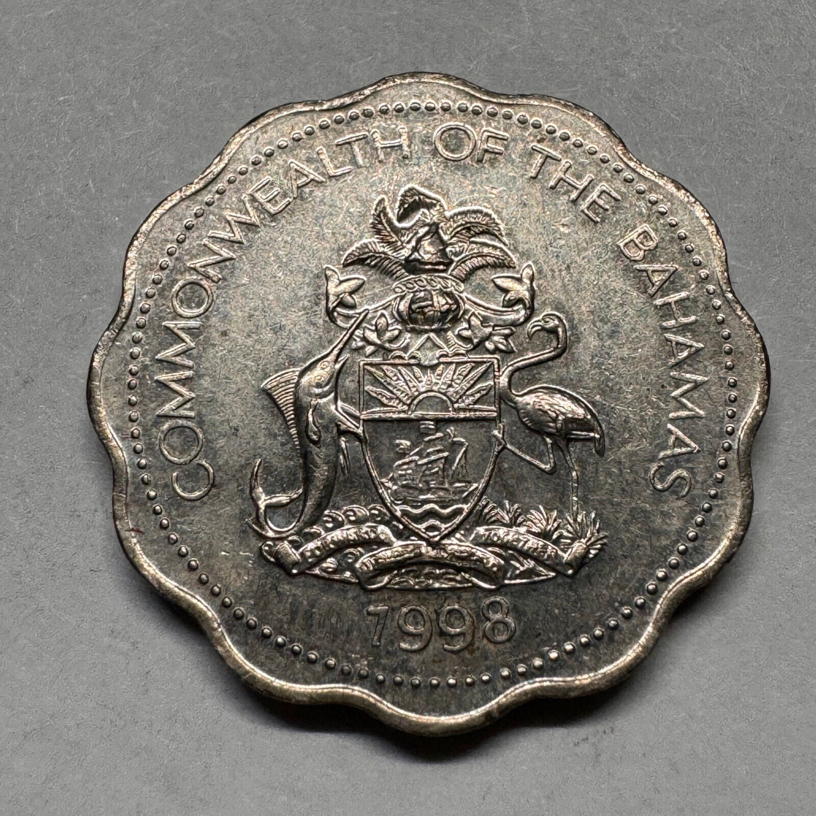 1998 Bahamas 10 Cents - Beautiful Coin - #A-014