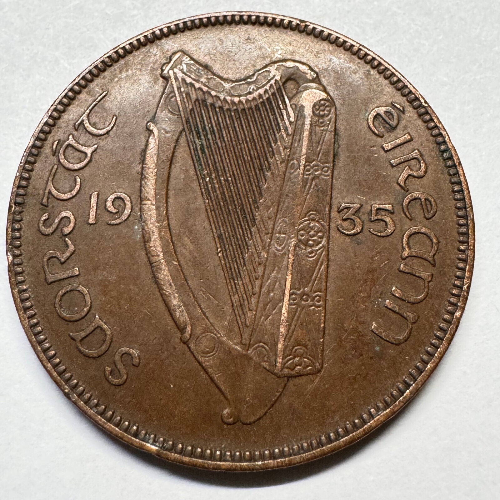 1935 Ireland 1 Pingin Penny - Beautiful Coin - #A-017
