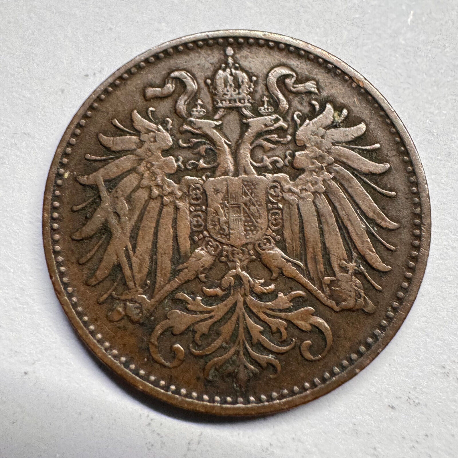 1894 Austria 2 Heller - Beautiful Coin - #A-021