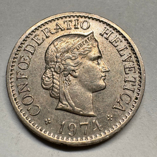 1971 Switzerland 10 Rappen - Beautiful Coin - #A-033