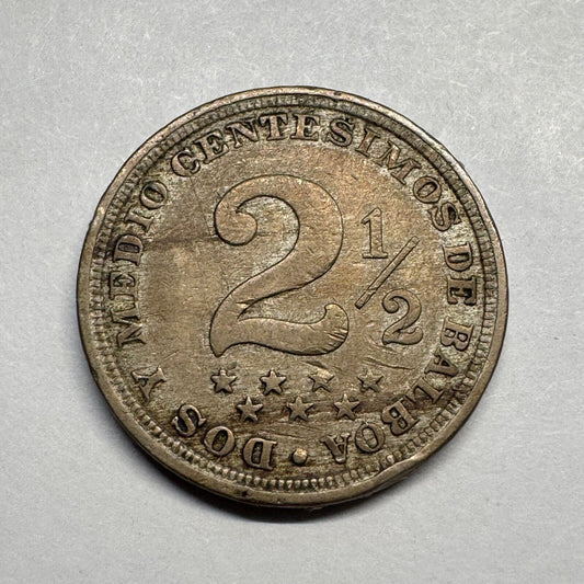 1916 Panama 2 1/2 Centesimos - Beautiful Coin - #B-035