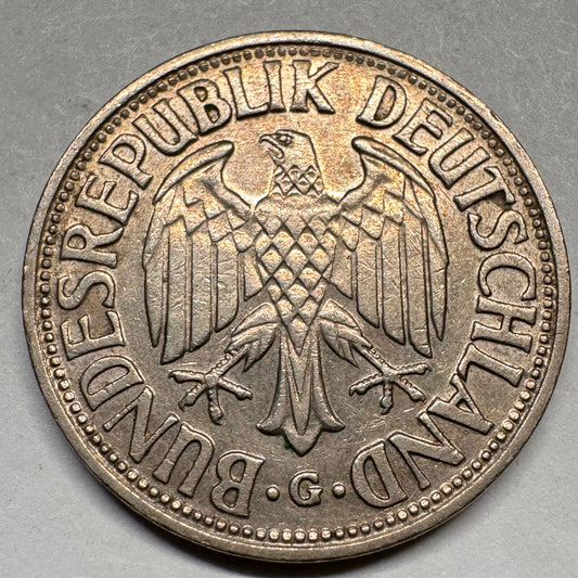 1950 Germany 1 Mark - G - Beautiful Coin - #A-031