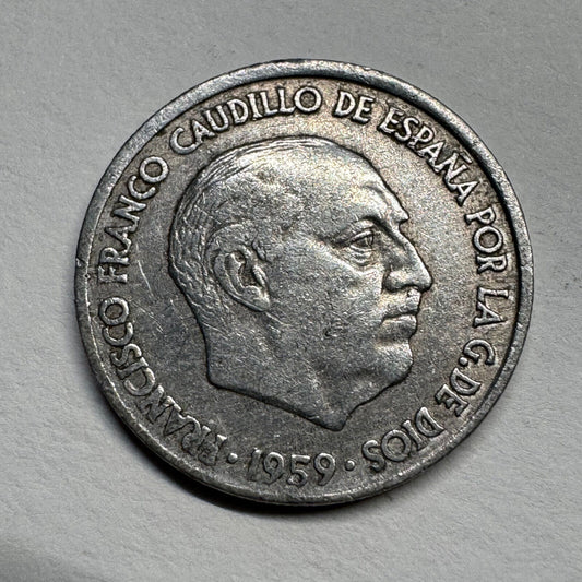 1959 Spain 10 Centimos - Beautiful Coin - #B-048