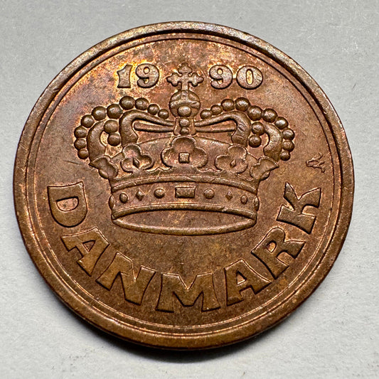 1990 Denmark 50 Ore - Beautiful Coin - #A-032