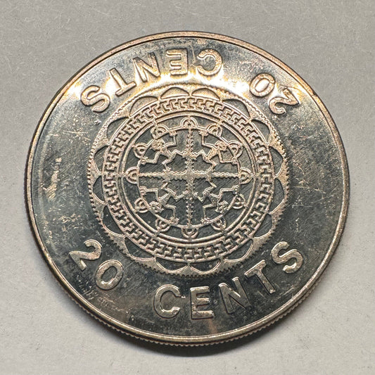 1977 Solomon Islands 20 Cents - Beautiful Coin - #A-030