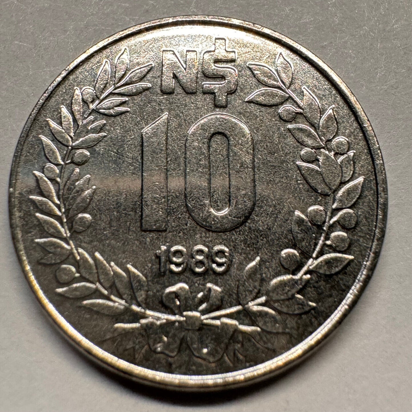 1989 Uruguay 10 Pesos - Beautiful Coin - #A-065