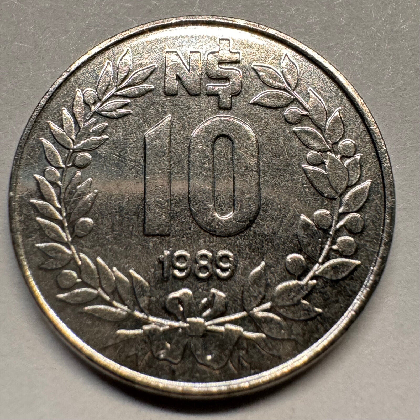 1989 Uruguay 10 Pesos - Beautiful Coin - #A-065