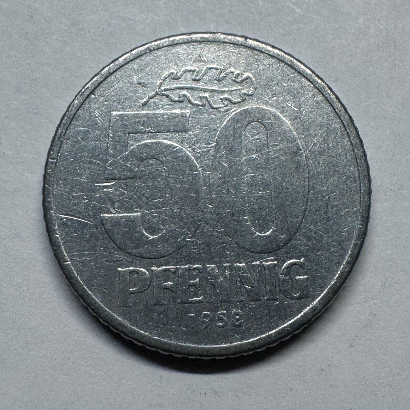 1958 Germany 50 Pfennig - Beautiful Coin - #B-025