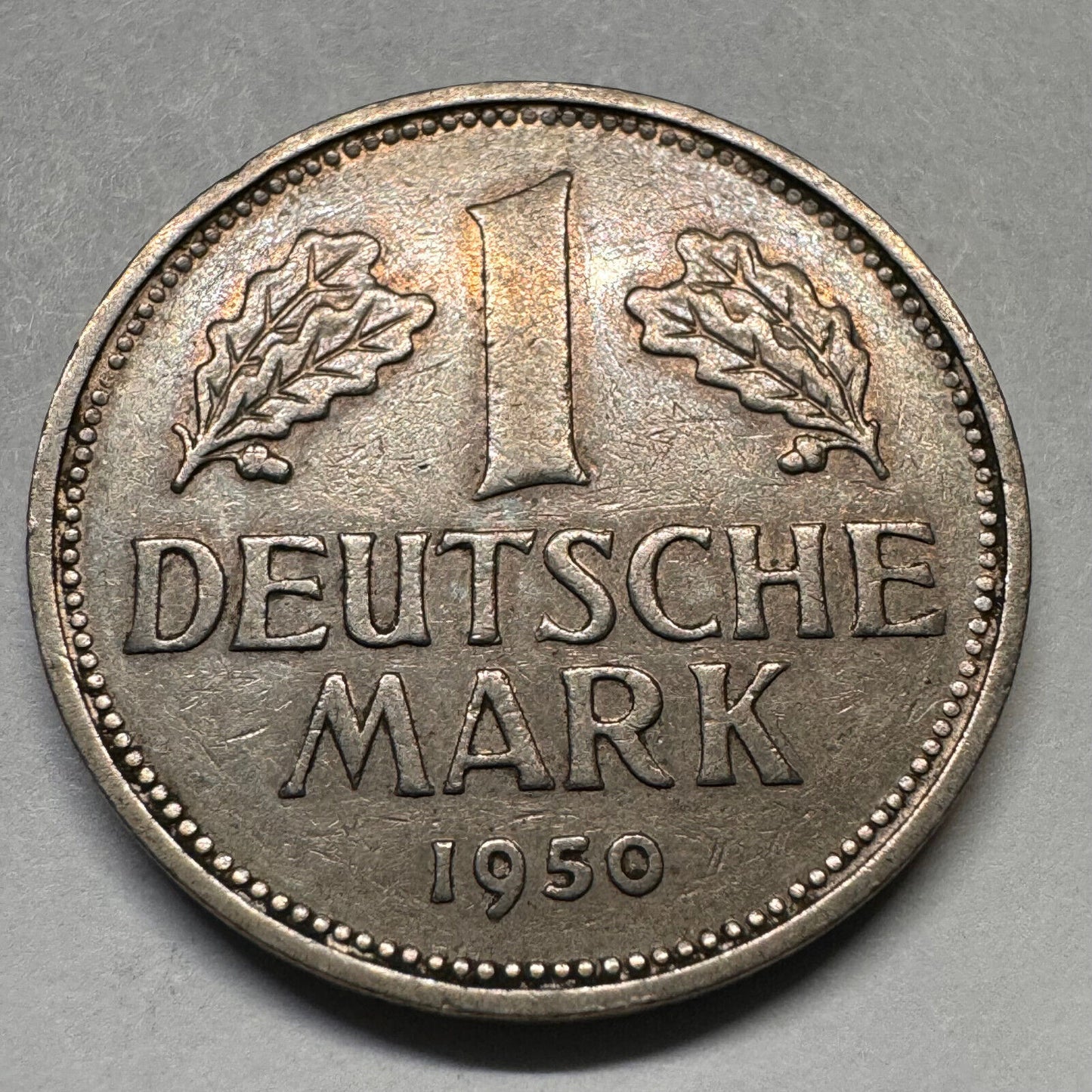 1950 Germany 1 Mark - D - Beautiful Coin - #A-042