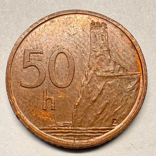 1998 Slovakia 50 Halierov - Beautiful Coin - #A-052
