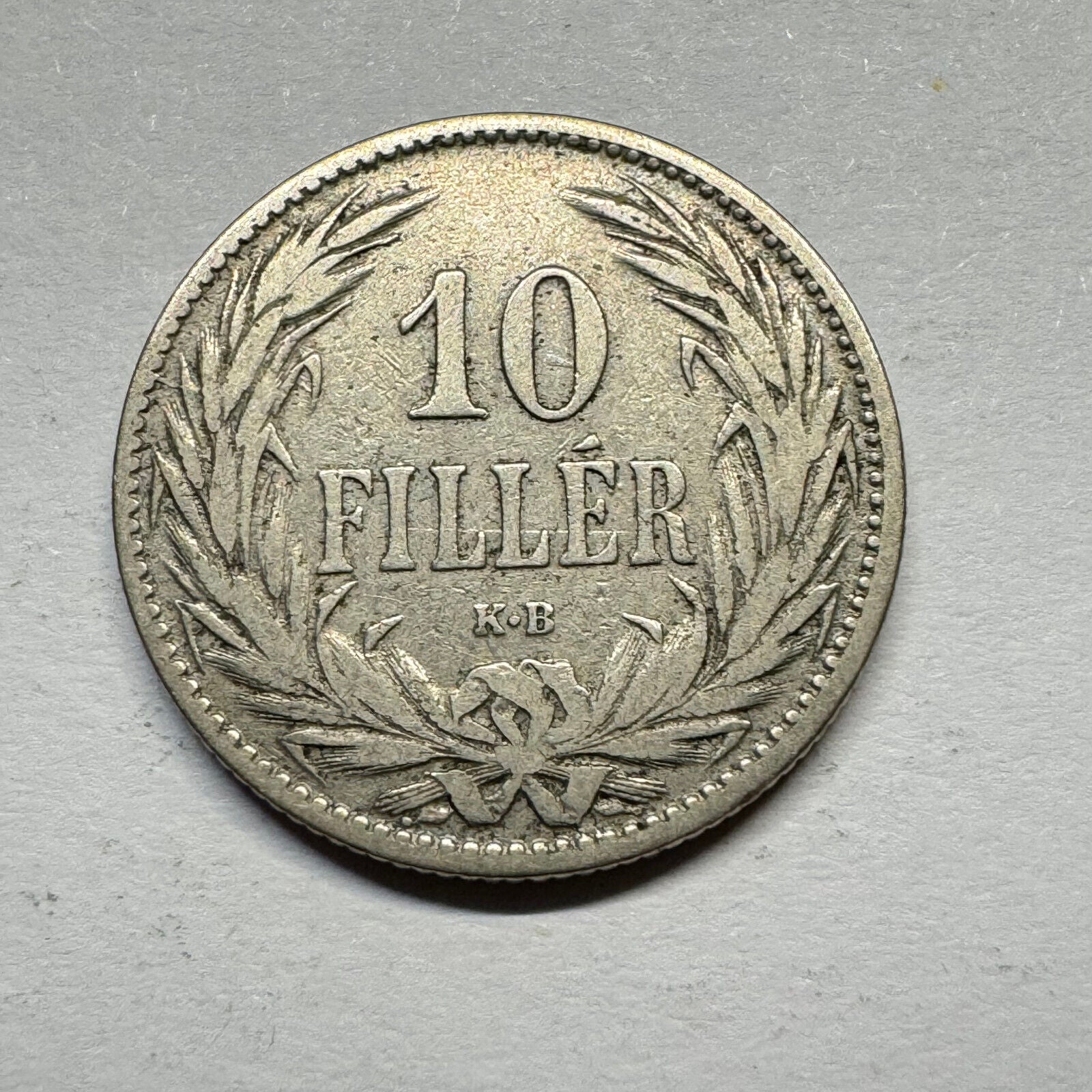 1895 Hungary 10 Filler - Beautiful Coin - #A-003