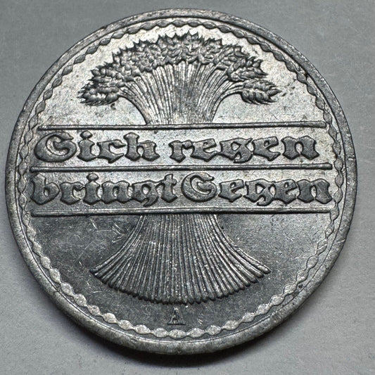 1920 Germany 50 Pfennig - Beautiful Coin - #A-093