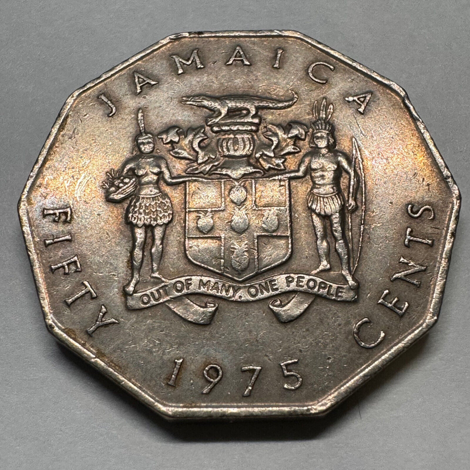 1975 Jamaica 50 Cents - Beautiful Coin - #A-012