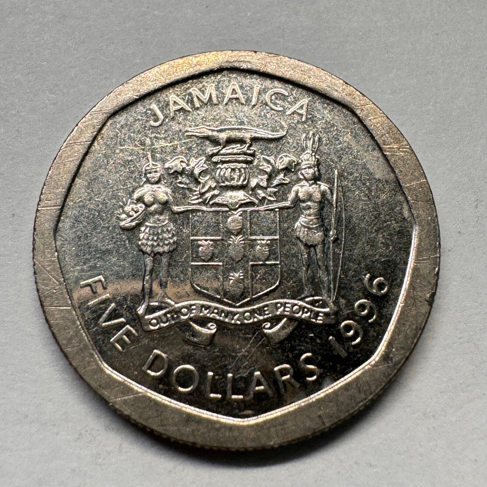 1996 Jamaica 5 Dollars - Beautiful Coin - #A-032
