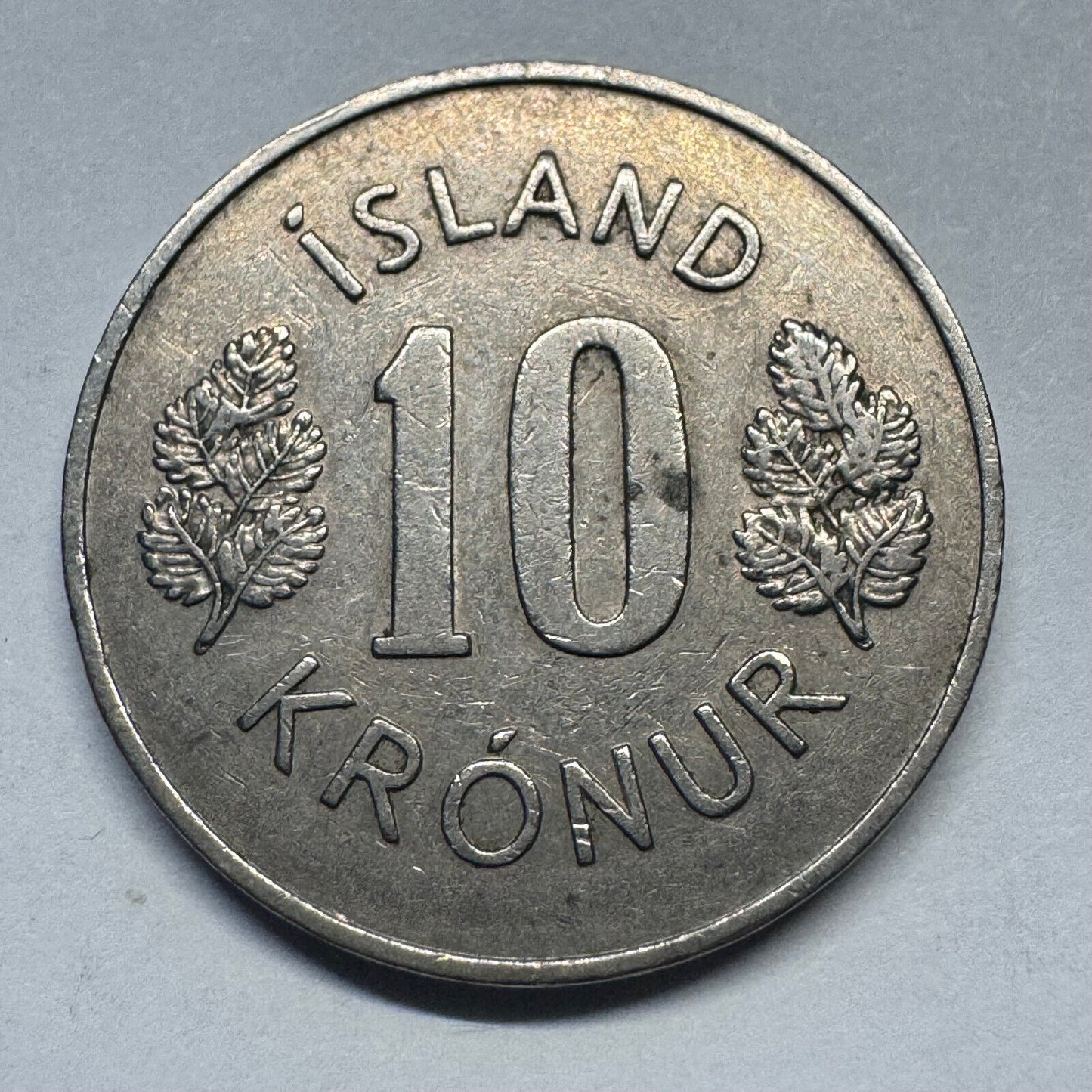 1970 Iceland 10 Kronur - Beautiful Coin - #A-099