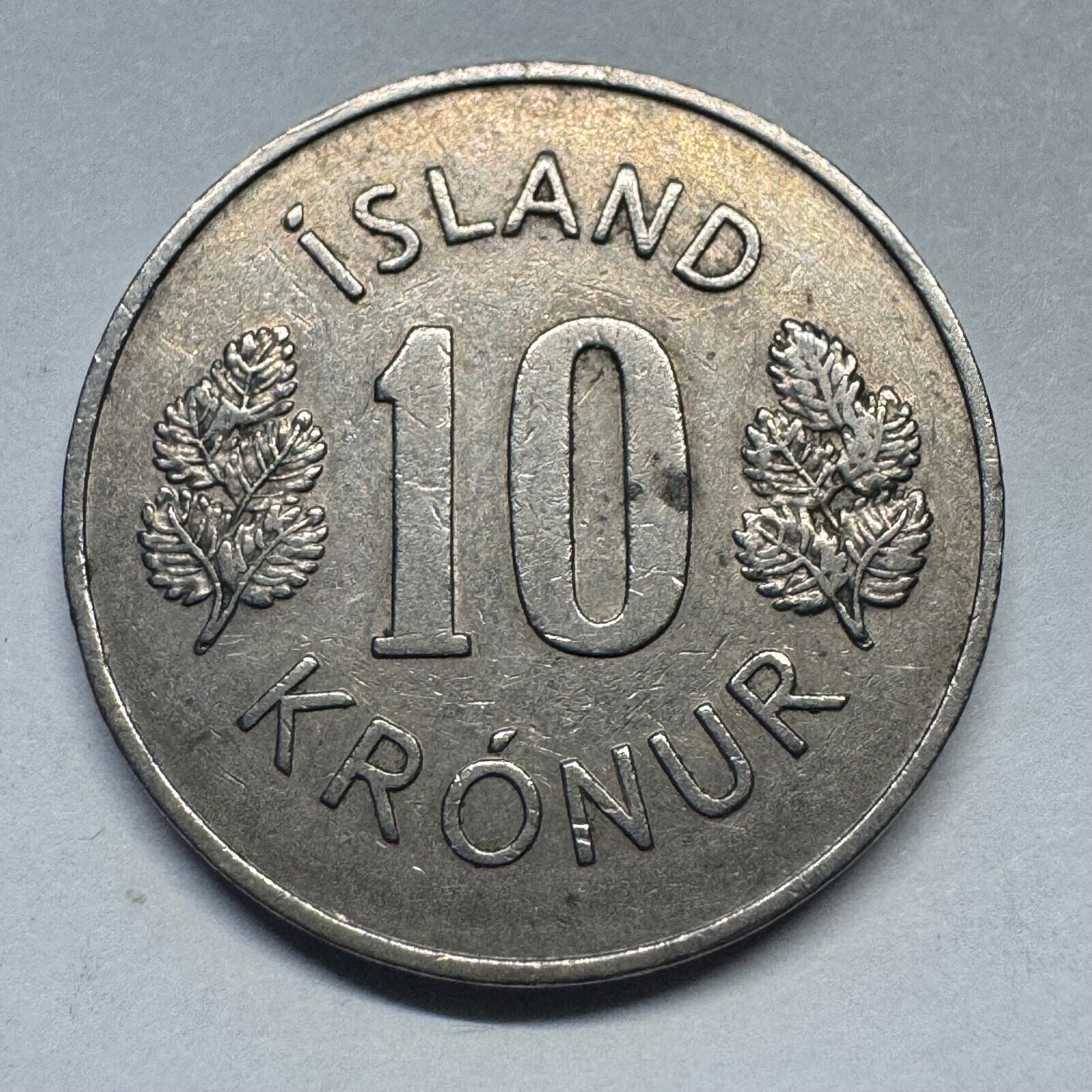 1970 Iceland 10 Kronur - Beautiful Coin - #A-099