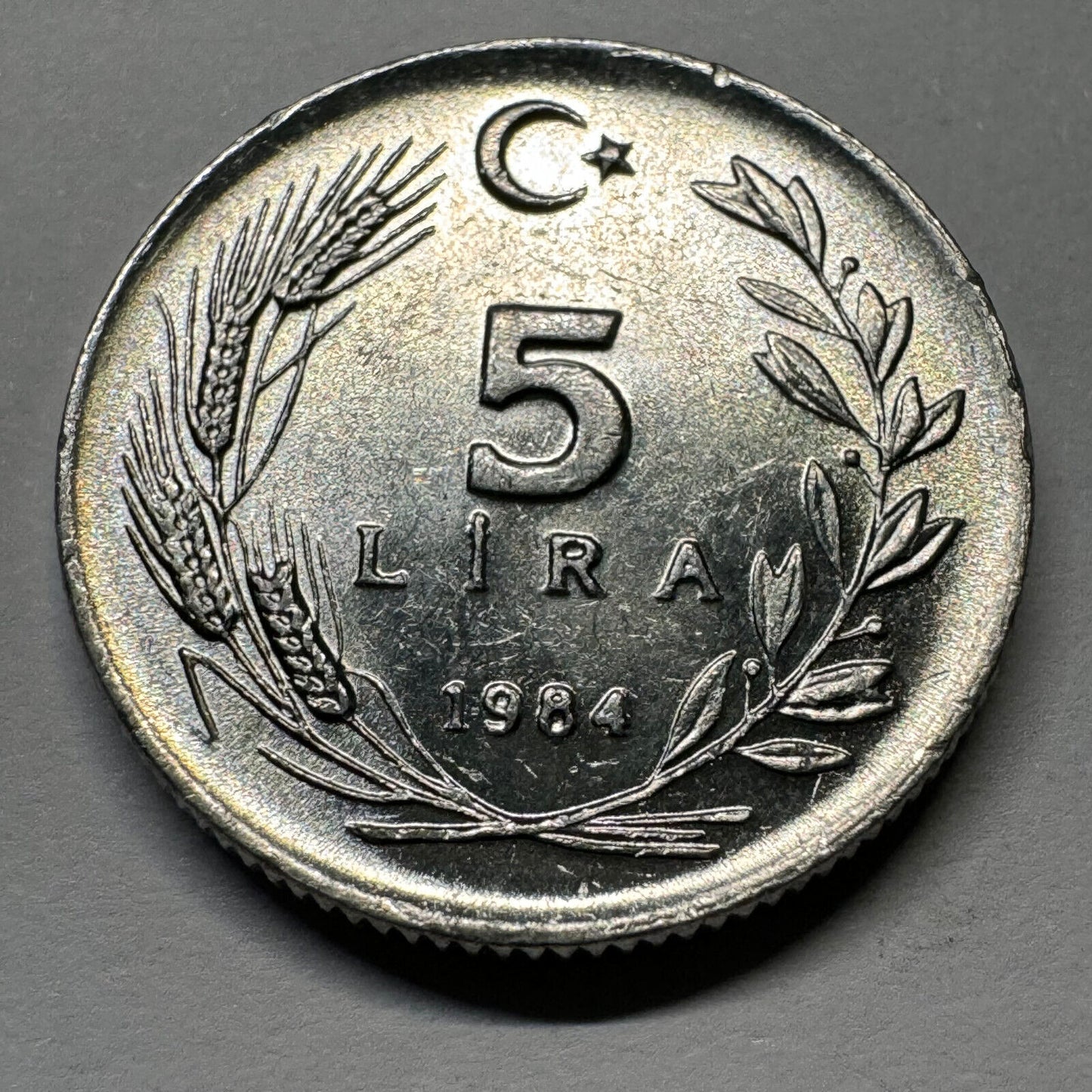 1984 Turkey 5 Lira - Beautiful Coin - #A-008