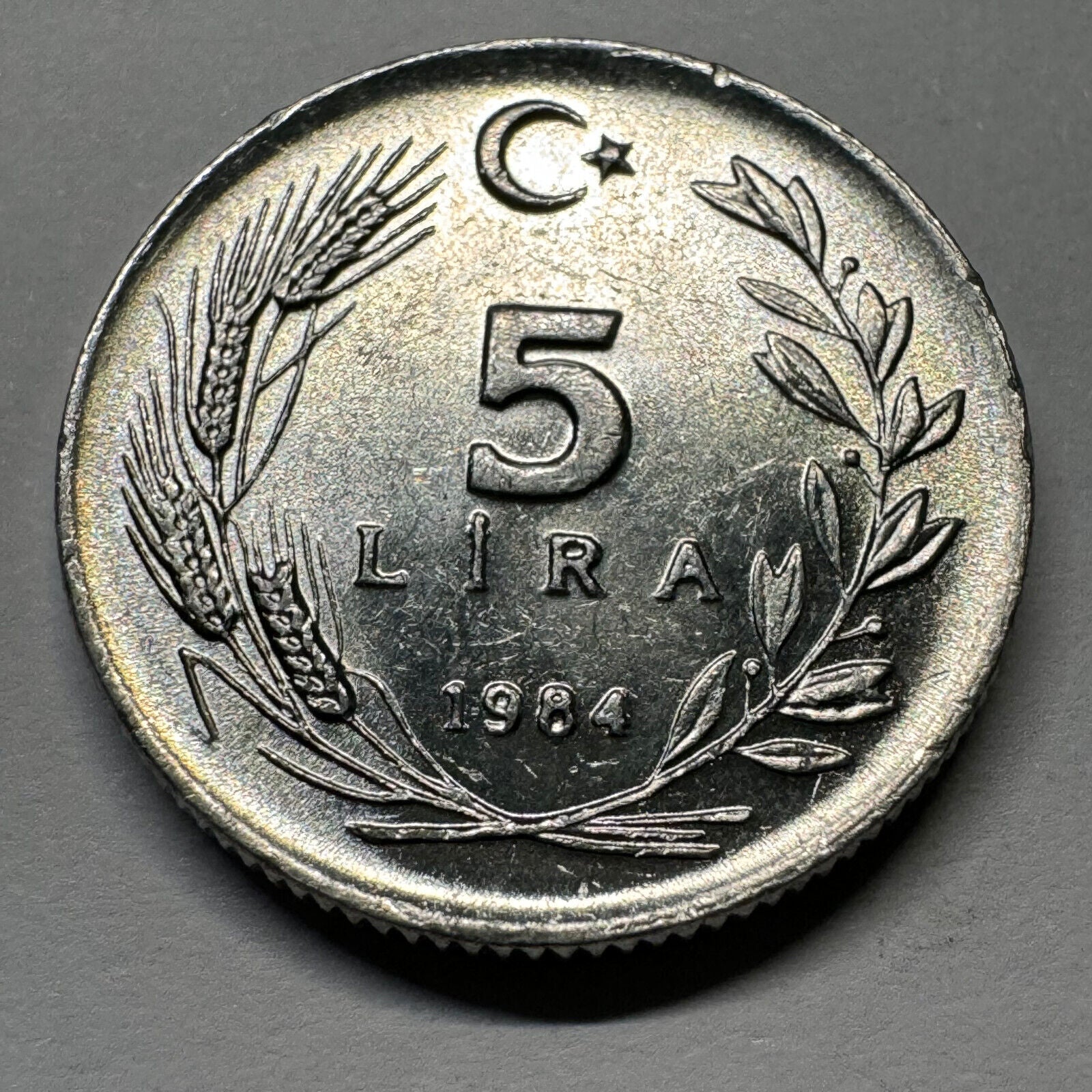 1984 Turkey 5 Lira - Beautiful Coin - #A-008