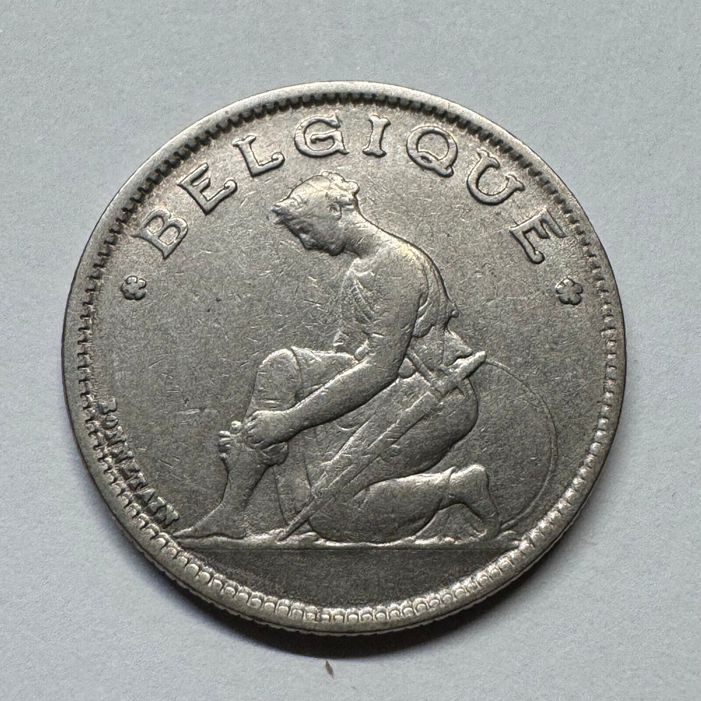 1930 Belgium 1 Franc - Beautiful Coin - #B-052