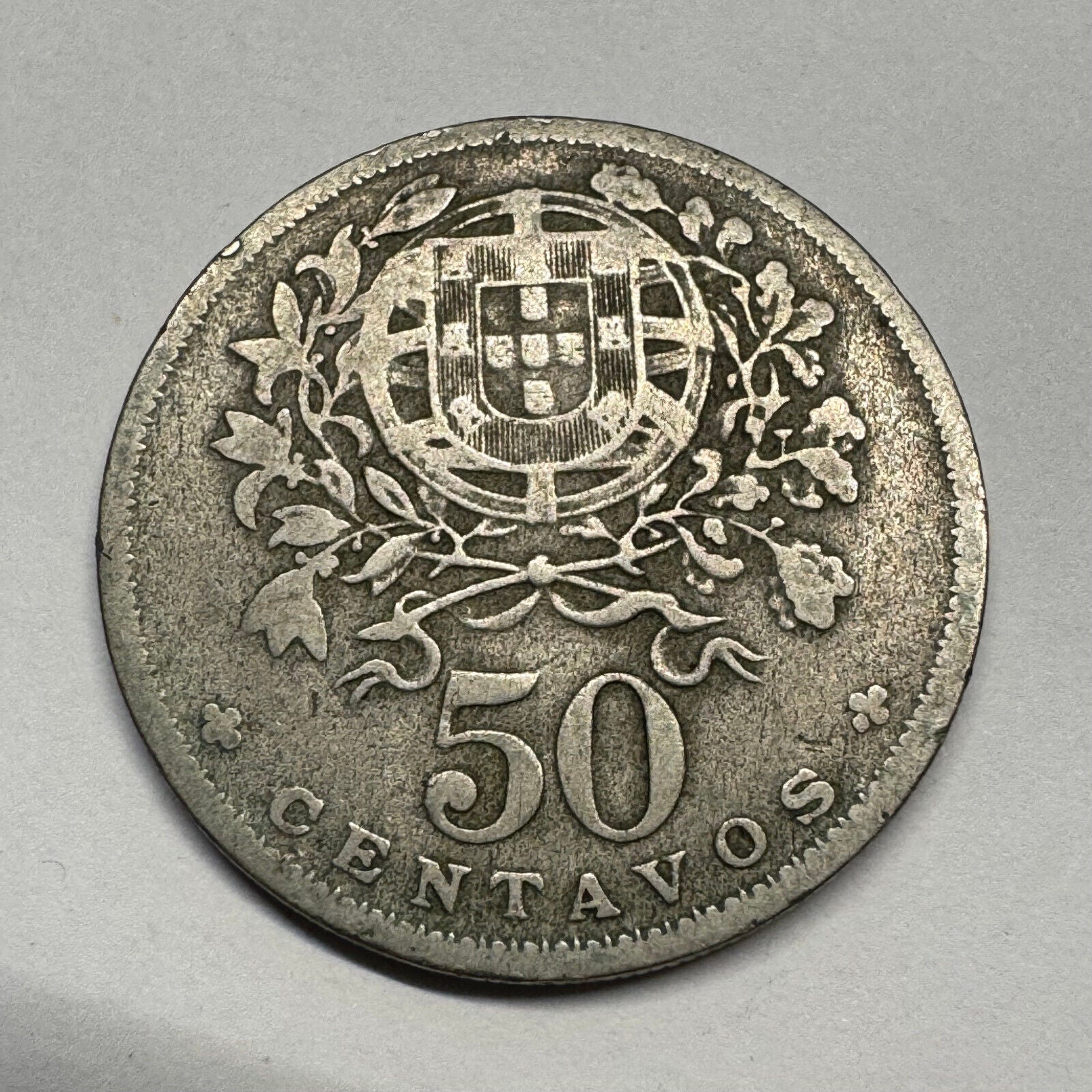 1938 Portugal 50 Centavos - Beautiful Coin - #B-056