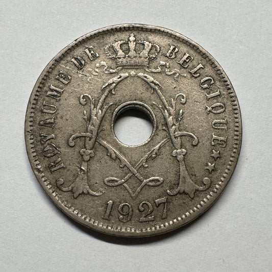 1927 Belgium 25 Centimes - Beautiful Coin - #B-052