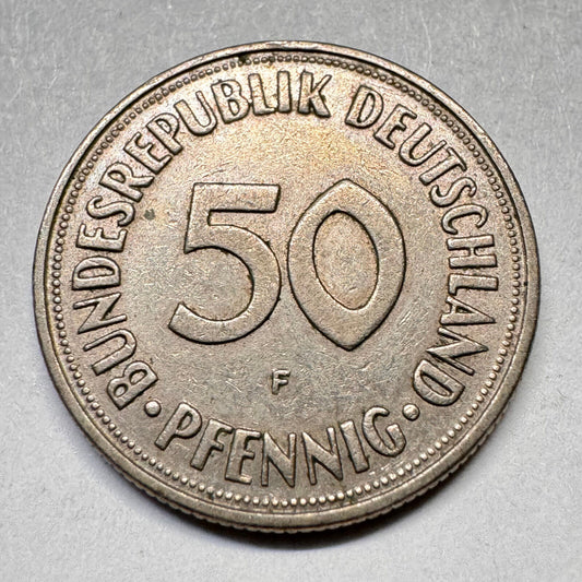 1950 Germany 50 Pfennig - Beautiful Coin - #A-016