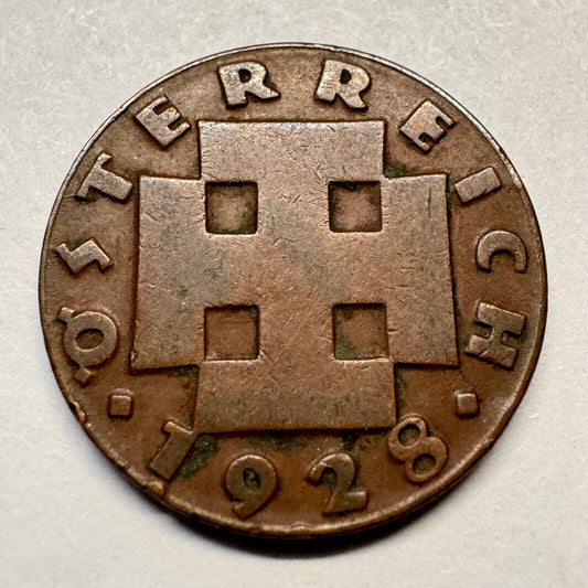 1928 Austria 2 Groschen - Beautiful Coin - #A-035