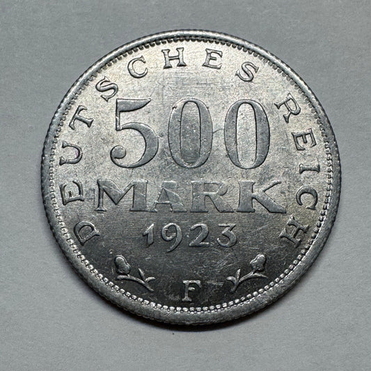 1923 Germany 500 Mark - Beautiful Coin - #B-033
