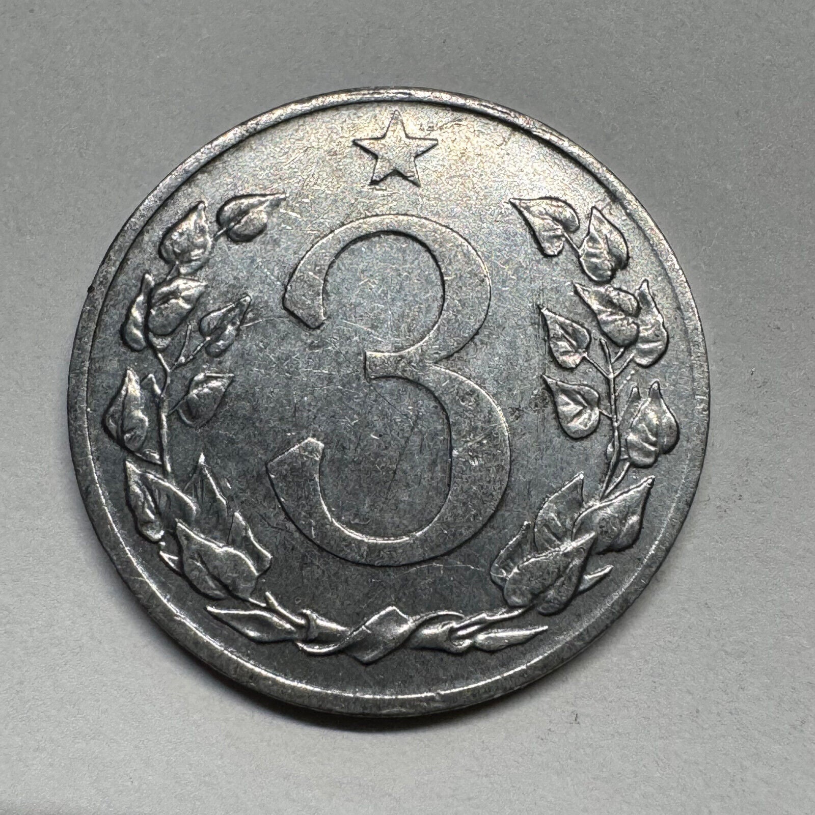 1953 Czechoslovakia 3 Haleru - Beautiful Coin - #B-054