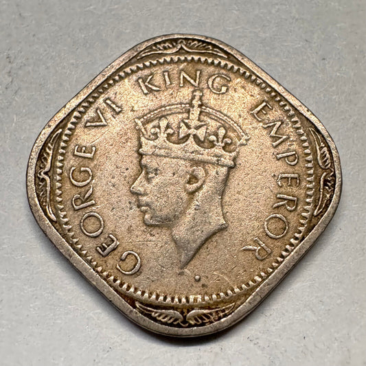 1946 India 1/2 Half Anna - Beautiful Coin - #A-018