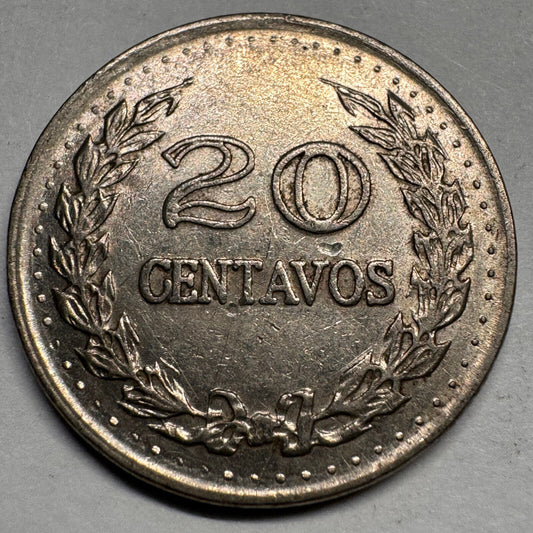 1973 Colombia 20 Centavos - Beautiful Coin - #A-050