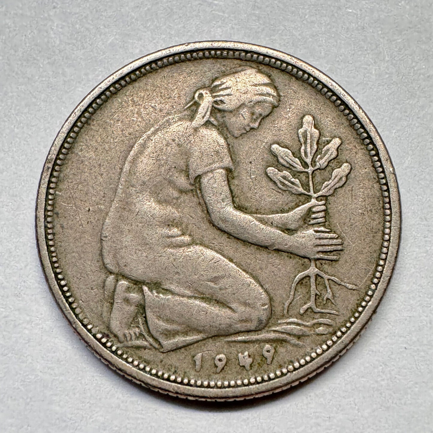 1949 Germany 50 Pfennig - F - Beautiful Coin - #A-015
