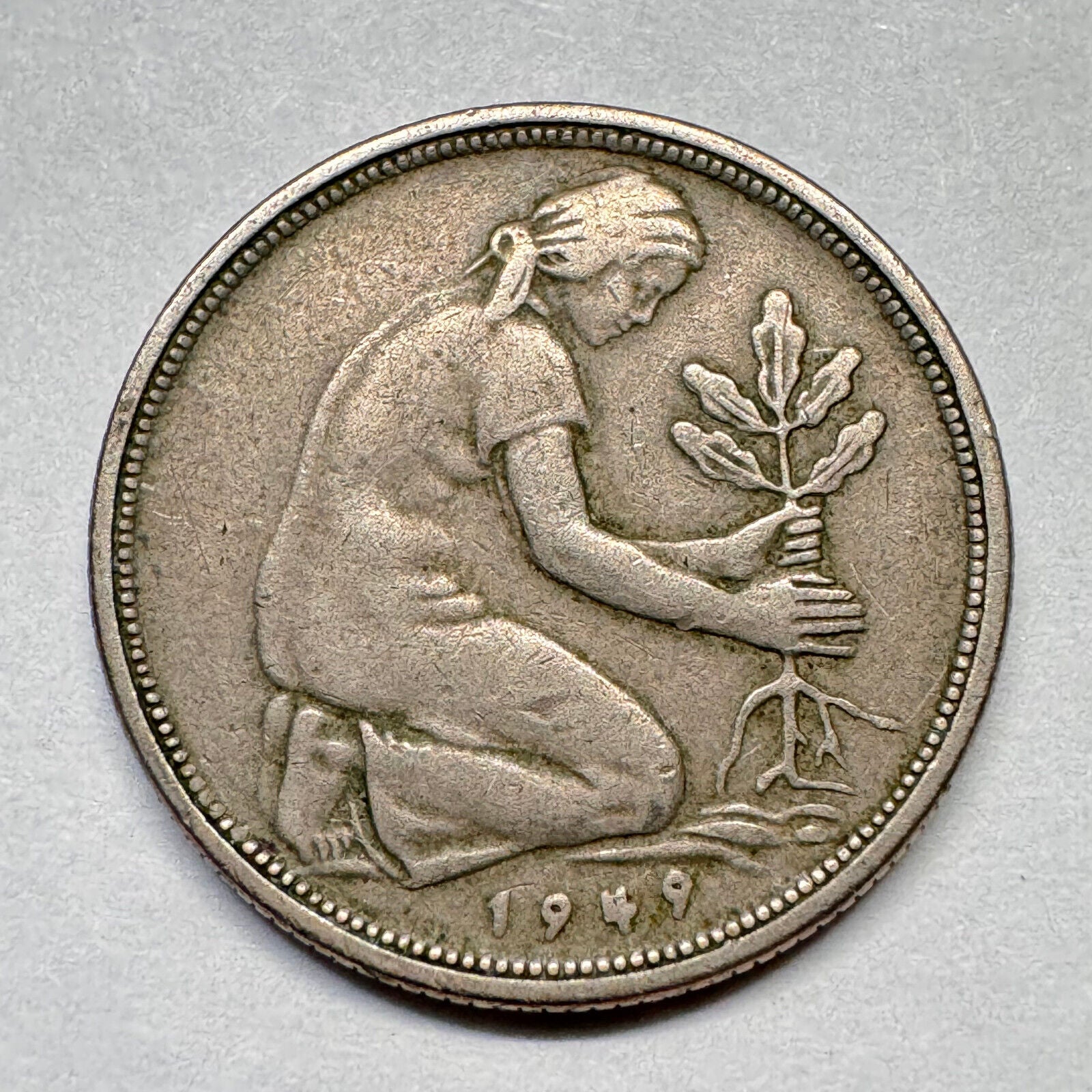 1949 Germany 50 Pfennig - F - Beautiful Coin - #A-015