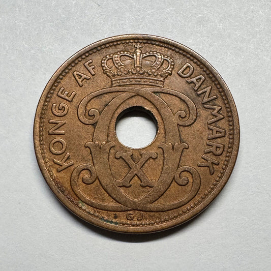 1928 Denmark 5 Ore - Beautiful Coin - #B-005