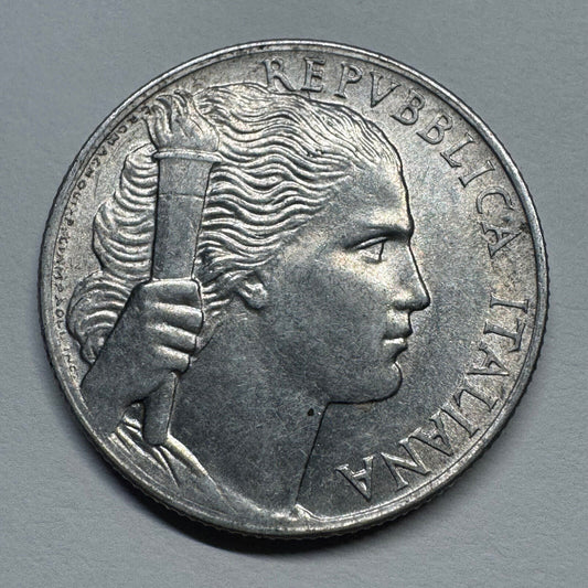 1950 Italy 5 Lire  - Beautiful Coin - #B-053