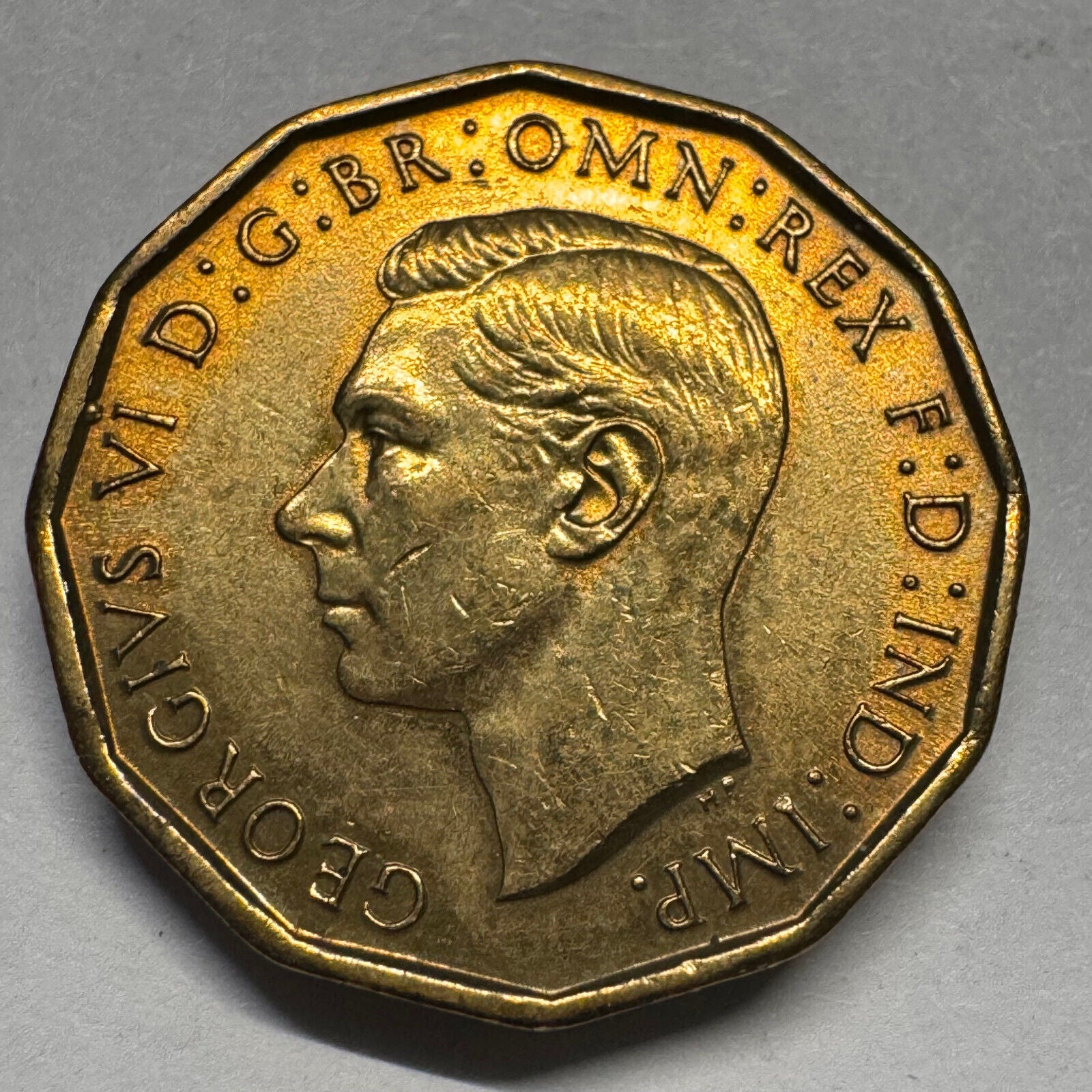 1944 UK 3 Pence - Beautiful Coin - #A-070