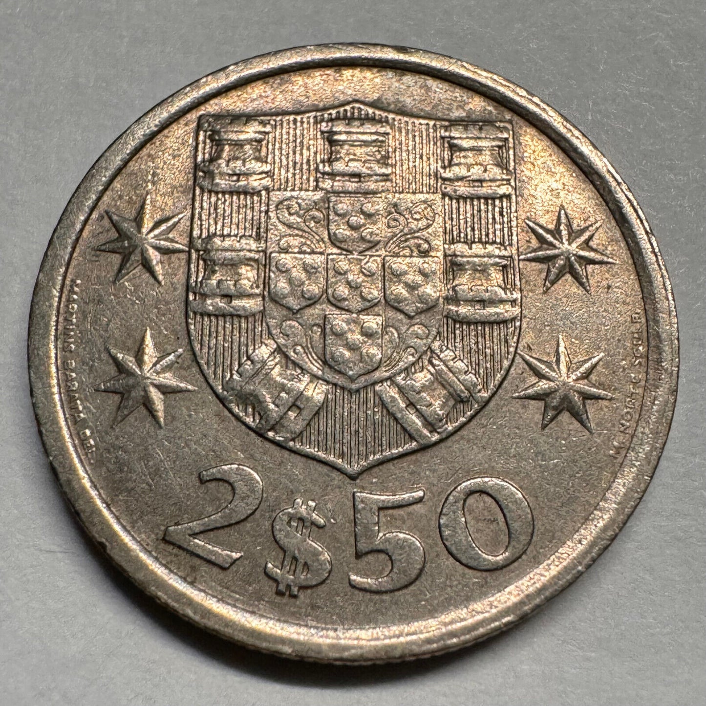 1977 Portugal 2.5 Escudos - Beautiful Coin - #A-026